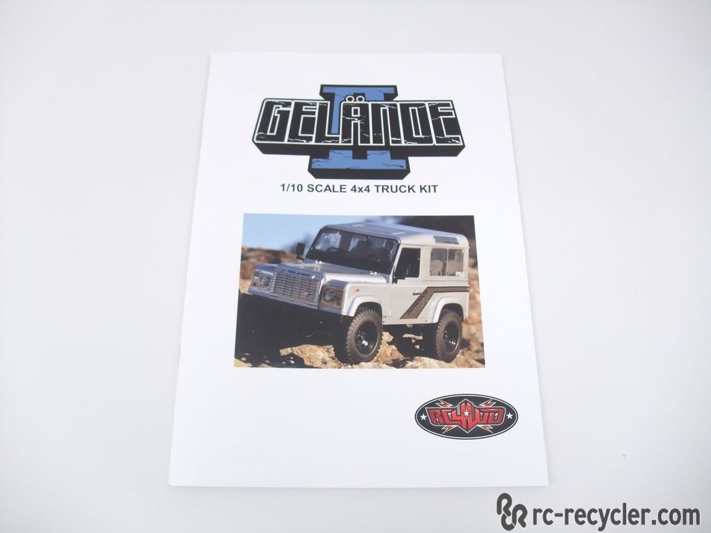 RC4WD Gelande II D90 Kit Assembly Instruction Manual