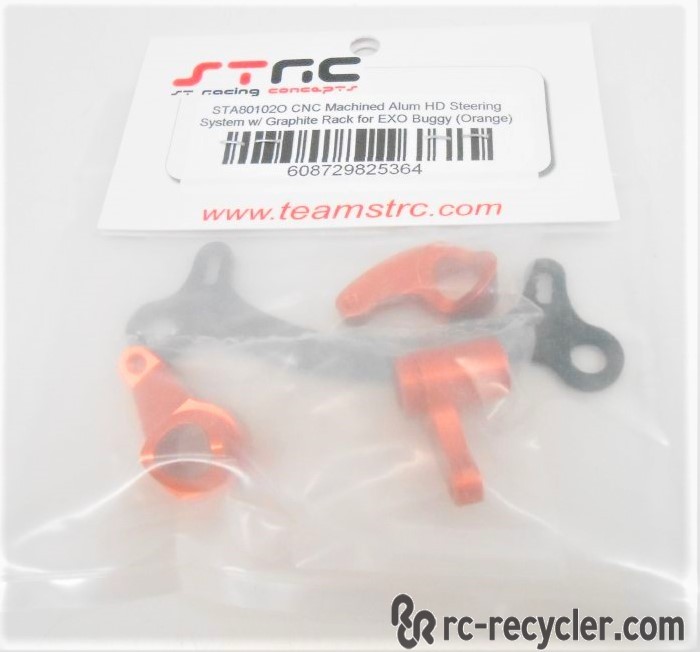 STRC CNC Alum. HD Steering Graphite Steer Rack STA80102O 1/10 Axial EXO Buggy 