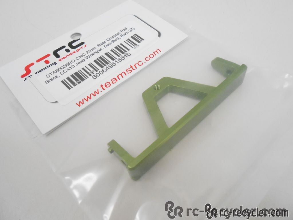STRC CNC HD Aluminum Rear Chassis Rail Brace Axial SCX10 STA80026RG 1/10 Crawler