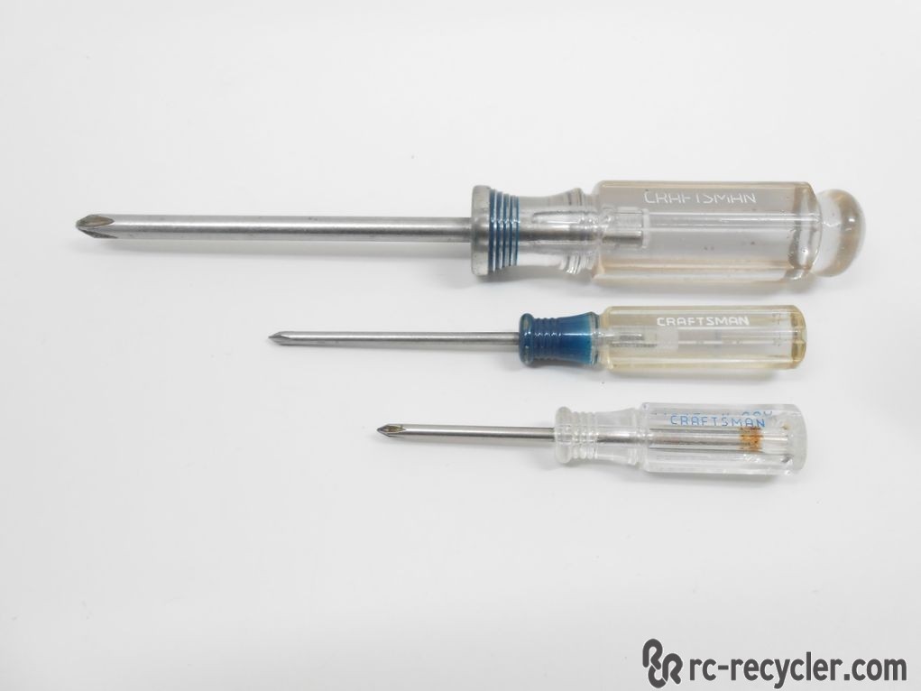 Lot of 3 Craftsman Phillips Head Screwdrivers #2 #0 41295 41293 41542 USA