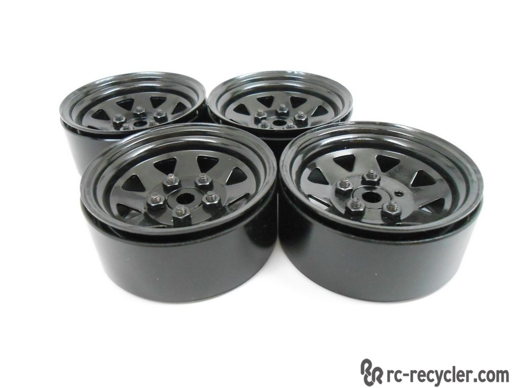(4) RC4WD 5 Lug Wagon 1.9 Steel Stamped Beadlock Wheels Z-W0129