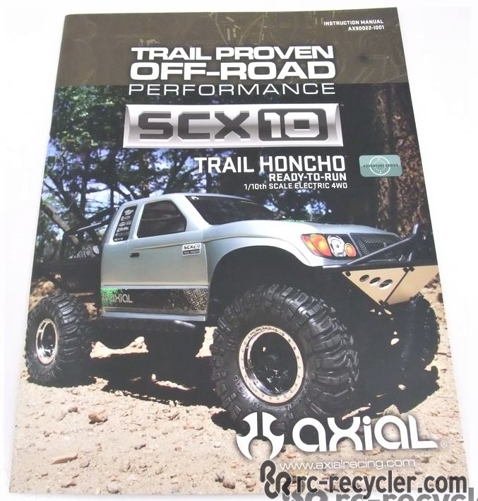 Axial SCX10 Trail Honcho RTR Manual AX90022-I001
