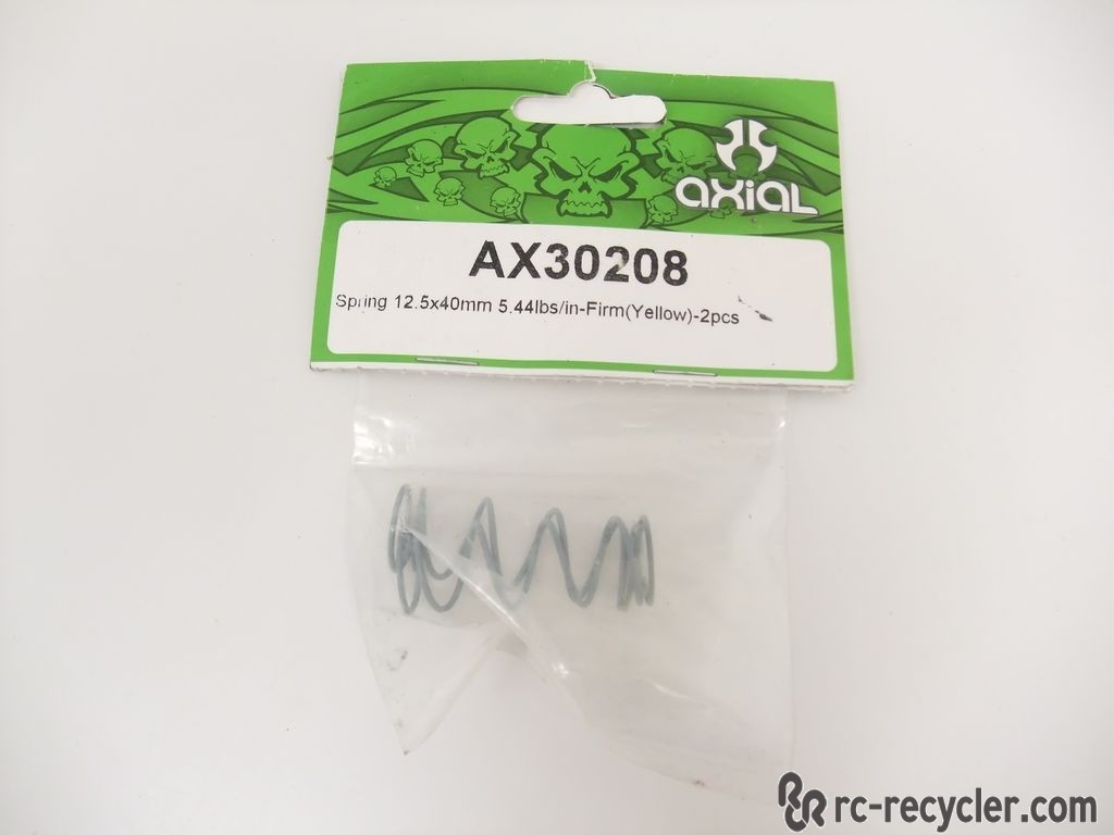 (2) Axial SCX10 Springs 12.5x40mm 5.44lbs/in Firm Yellow AX30208