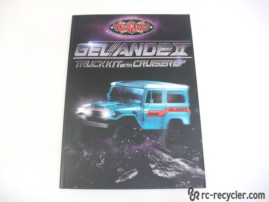 RC4WD Gelande II Truck With Cruiser Body Kit Manual Instructions Exploded View