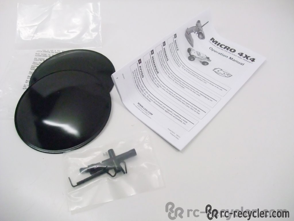 Losi Micro 4x4 Trail Trekker Manual, Tools, and Track Bumps