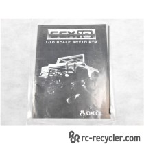 Legacy Axial SCX10 Dingo RTR Manual Decals AX900012-I001