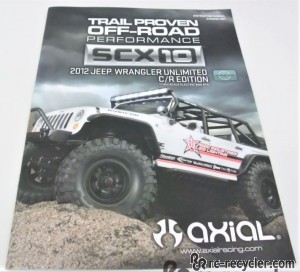 Axial SCX10 2012 Jeep Wrangler C/R Edition Instruction Manual AX90035-1001 