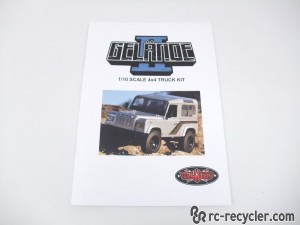 RC4WD Gelande II D90 Kit Assembly Instruction Manual