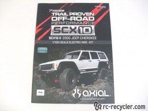 Axial SCX10 II 2000 Jeep Cherokee Scale Electric 4WD KIT Instruction Assembly Manual AX90046-1001