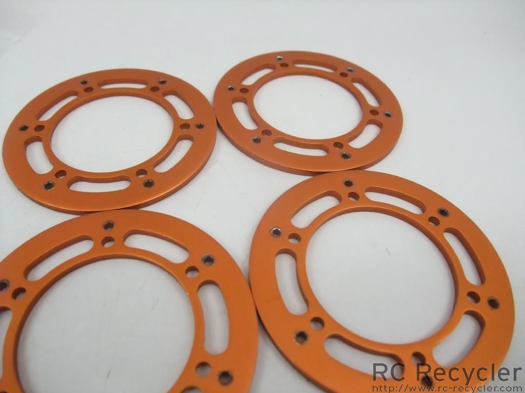 Axial 2 2 Rockster Black Beadlock Wheels Orange Rings AX10 SCX10 Crawler Scaler